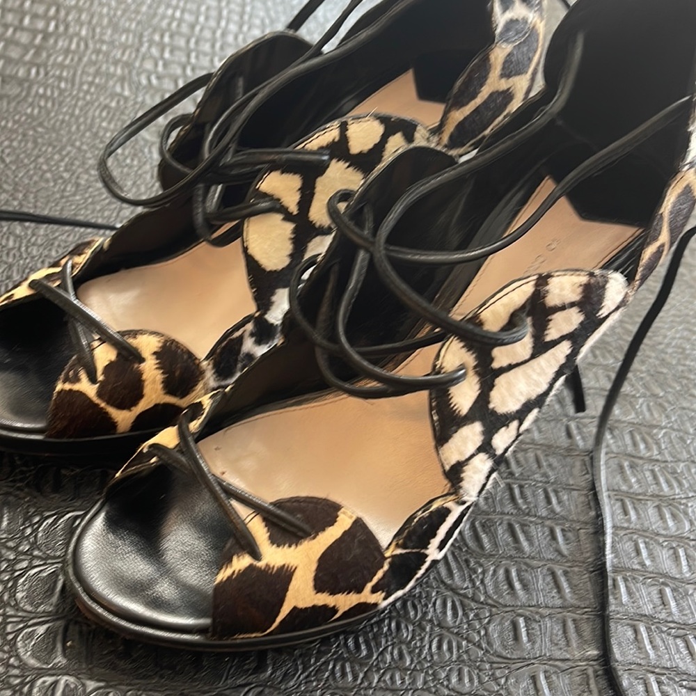 10 Crosby Derek Lam Multi Animal Print Jardie Pumps Size 8 1/2